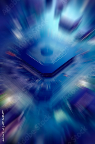 time lapse of a digital computer chip