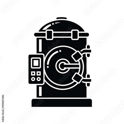 Industrial Autoclave Machine for Sterilization and Processing.