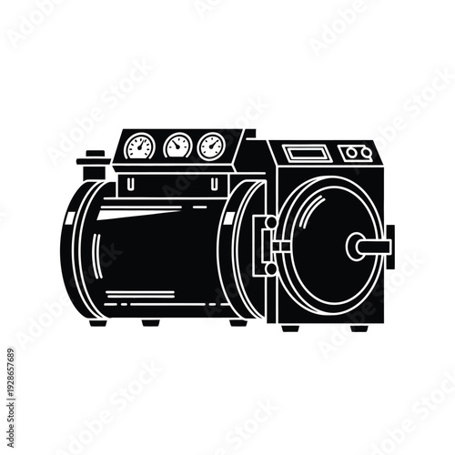 Industrial Autoclave Sterilizer Machine.