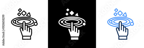 Interactivity triple icon