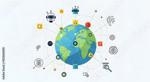 Global network of AI and technology