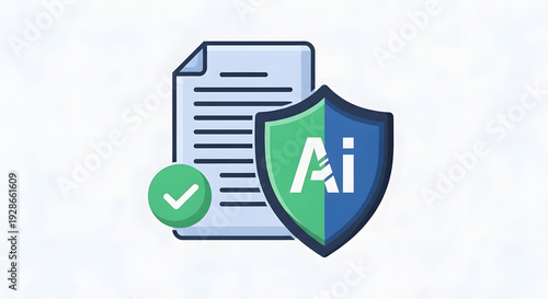 AI verified document with shield
