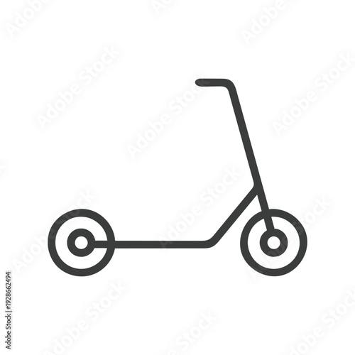 Minimalist Kick Scooter Line Icon