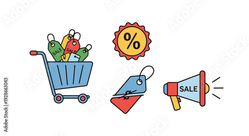 Clearance sale Line dynamic smooth tone illustration