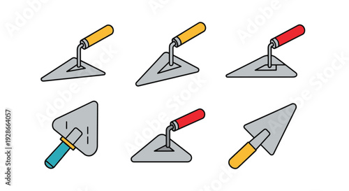 Cement Trowel Line modern bold color illustration
