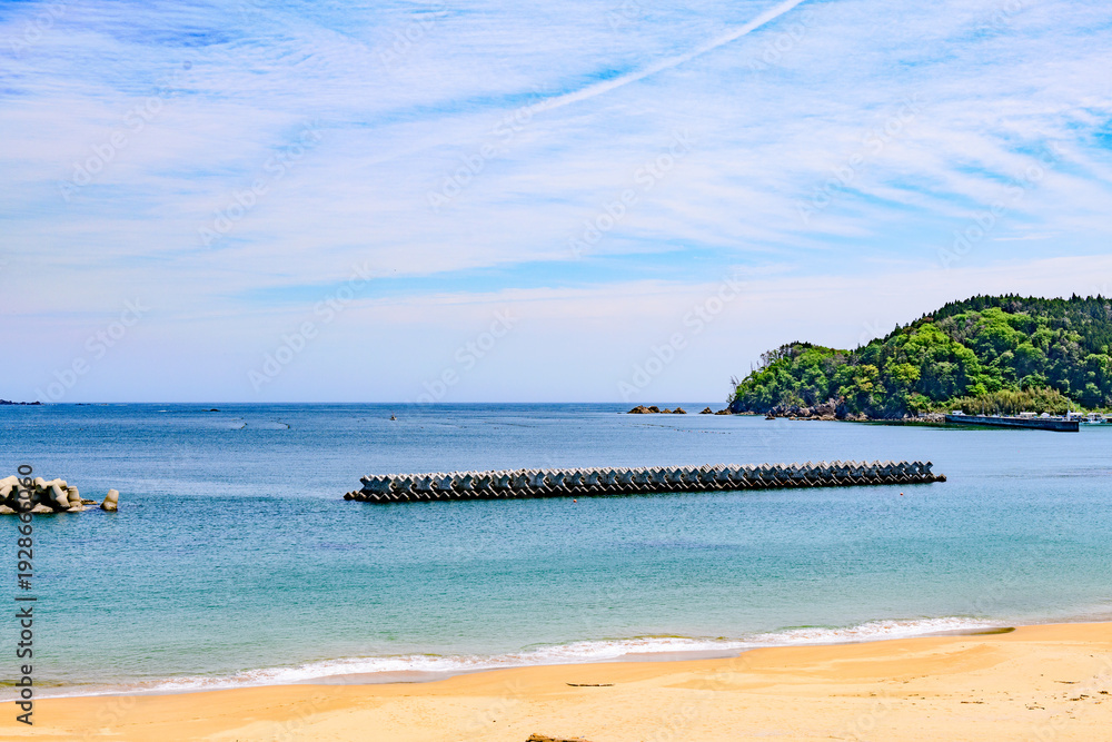 Fototapeta premium 三陸 陸前高田の広田海水浴場 