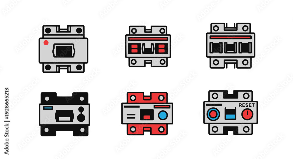 Fototapeta premium Circuit Breaker Line modern soft color