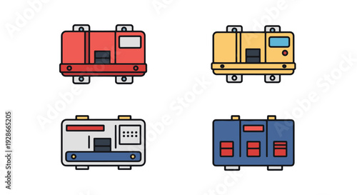 Circuit Breaker Line clean fresh color illustration