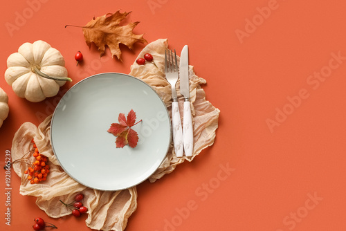 Beautiful table setting wit...
