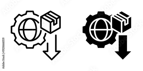 Import product icon, element icon for design branding, print, and digital media