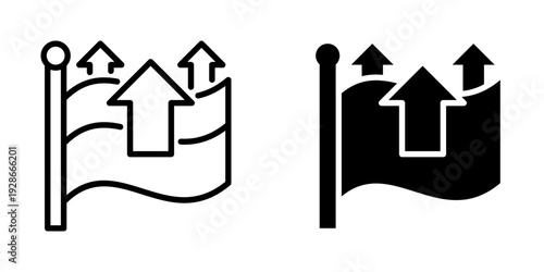 National output icon, element icon for design branding, print, and digital media