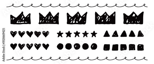 お気に入り表示用シンプル手描きアイコン