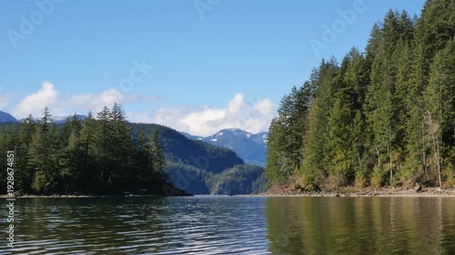 Green Point Day Use Area at the Sasquatch Provincial Park near Harrison Hot Springs during a winter season in the Fraser Valley of British Columbia, Canada