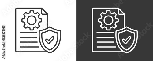Quality Assurance Icon Set Vector Collection Isolated In Black And White
