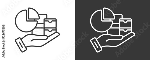 Resource Allocation Icon Set Vector Collection Isolated In Black And White