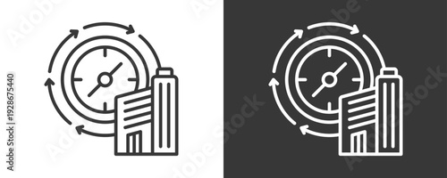 Transformation Strategy Icon Set Vector Collection Isolated In Black And White