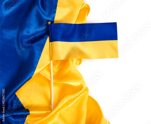National flags of Ukraine o...