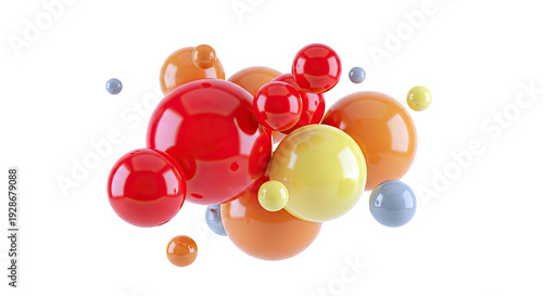Colorful Spheres Abstract