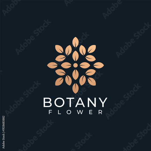 Botany gradient fashion spa yoga creative health feminine