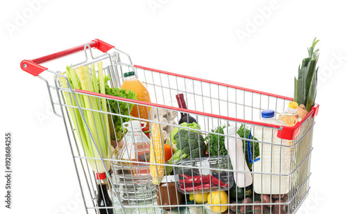 Shopping cart with differen...