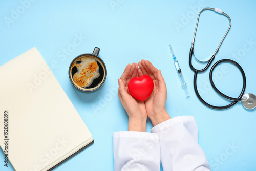 Female doctor's hands with ...