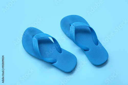 Blue children's flip flops ...