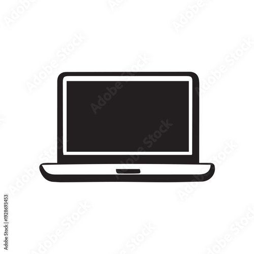 laptop isolated on white background