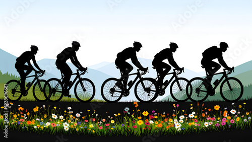 Black Silhouette of a City Skyline with Tall Buildings and Skyscrapers on White Background vector illustration