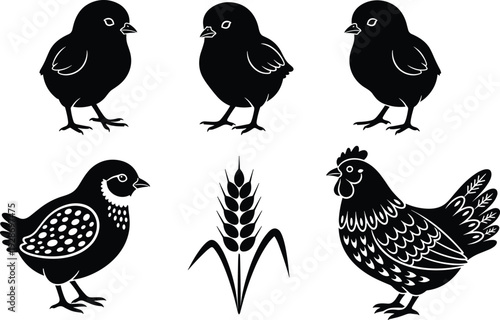 Red vector illustration of three traditional Chinese paper cut horses with intricate floral patterns for lunar new year spring festival and zodiac branding design