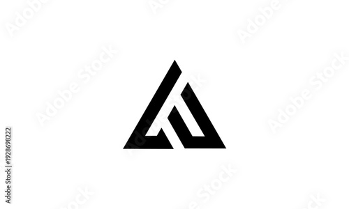 Free Download Modern Geometric Triangle Logo Design with Abstract Letters. - GFXLoad