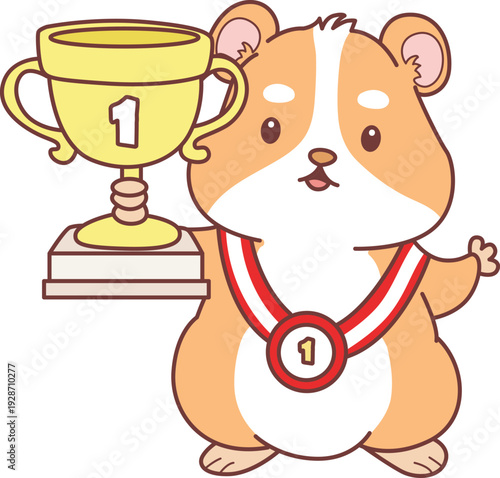 Cute set of hamster sticker with activity. Hamster 