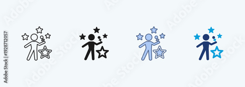 celebrity multiple style icon collection