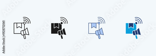 marketing multiple style icon collection