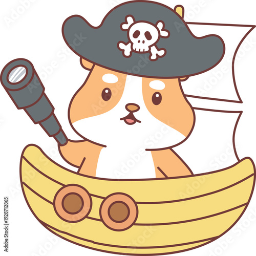 Cute set of hamster sticker with activity. Hamster 