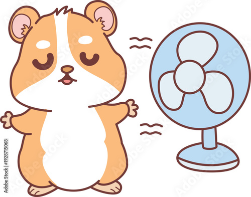 Cute set of hamster sticker with activity. Hamster 