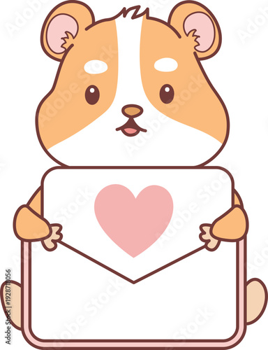 Cute set of hamster sticker with activity. Hamster 
