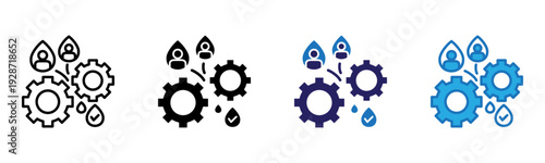 Refine Icon Multi Style Vector Illustration