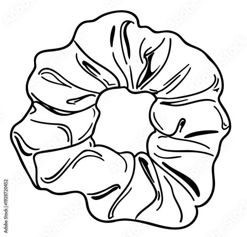 Soft Hair Scrunchie for Girls Night Sleepover – Cozy Bedroom Pajama Aesthetic Accessory