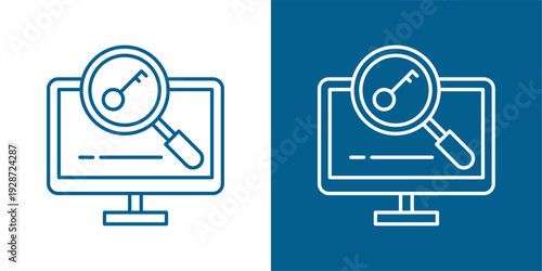 Keyword Green And White Icon Style Collection