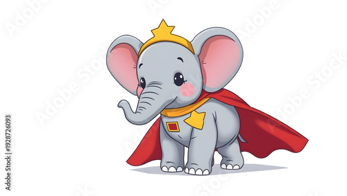 Elephant hero with star crown