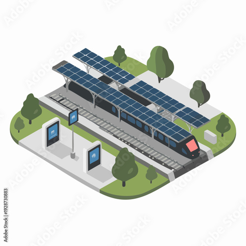 Solar Power Station Facility.