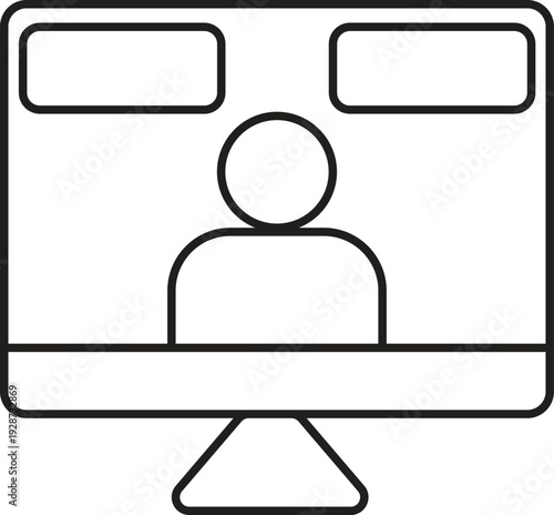 Language Translation Globe Line Icon for International Communication, Localization Services and Global Digital Content Translation, Transparent Background.