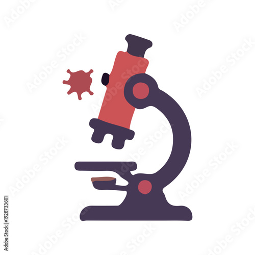 Microscope and Virus Icon