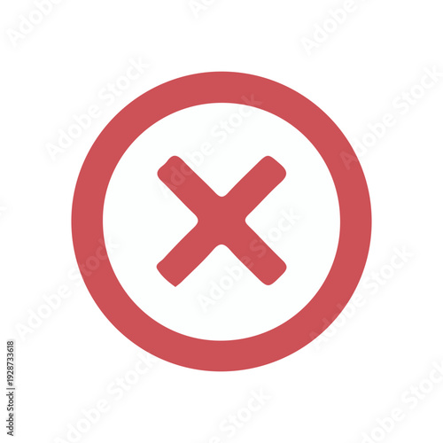 Red Cross Mark Icon
