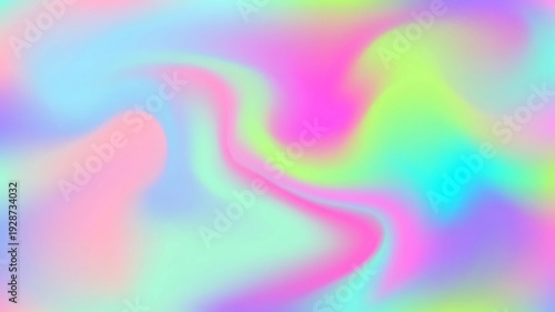 柔らかなパステルと鮮やかなネオンが溶け合う抽象グラデーション背景