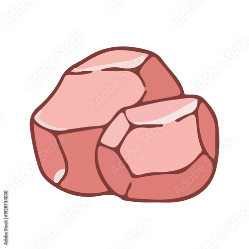Pink Gemstones Illustration