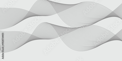 Abstract vector background with black wavy lines. EPS10