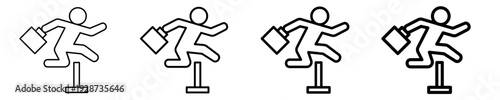 Obstacles  Icon Set Different Style Collection