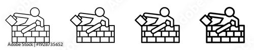 Business Hurdles  Icon Set Different Style Collection