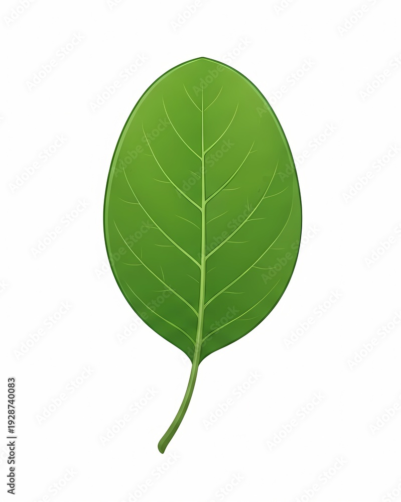 Obraz premium green leaf isolated on white